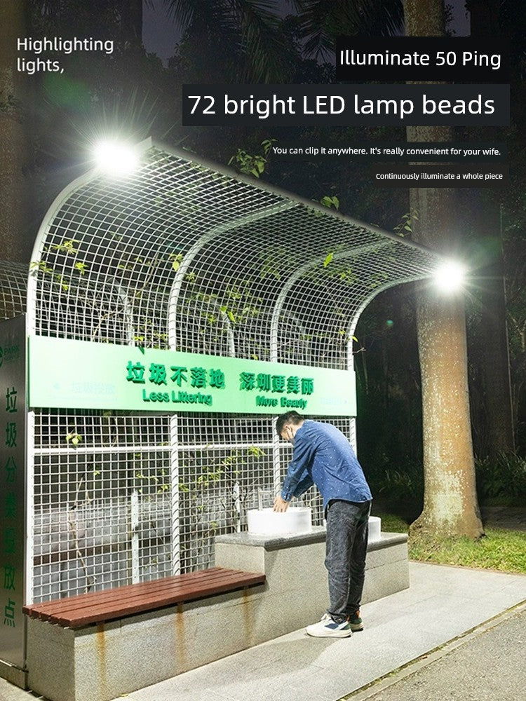 Solar Charging Outdoor Courtyard Wall Clip Lamp