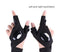Left hand + right hand + box